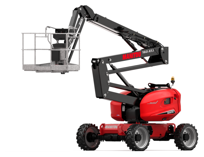 Nacelle élévatrice articulée Manitou disponible à la location en Picardie