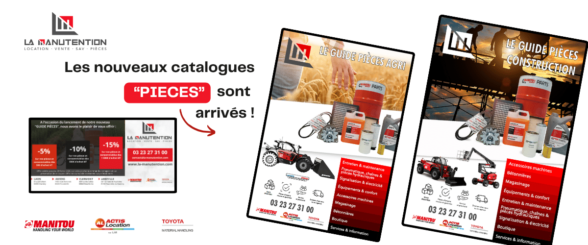 Nouveaux catalogues « Pièces détachées » – Agriculture et Construction
