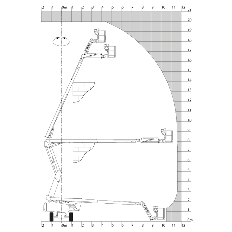 Nacelle élévatrice Manitou 200 ATJ e 4WS Abaq